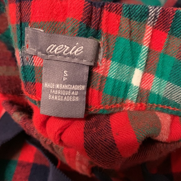 Small Aerie Flannel plaid pajama pants - Picture 2 of 2